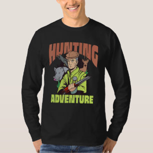 Camiseta Cazador Y Vida Silvestre De Los Animales Y Pistola