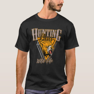 Camiseta Cazador Y Vida Silvestre De Los Animales Y Pistola