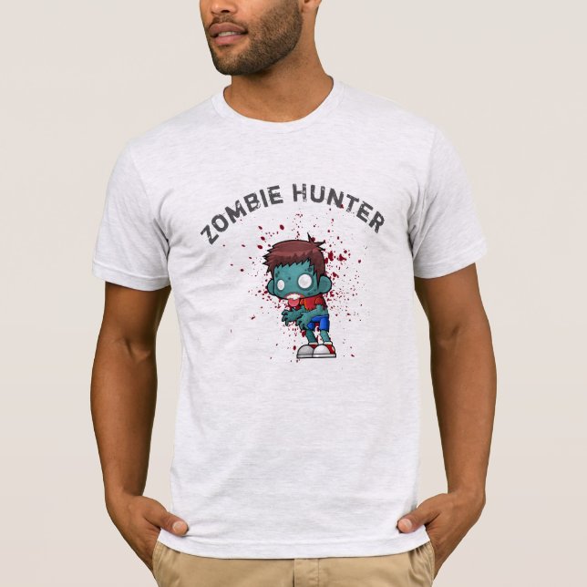 Camiseta Cazador zombi con Guay escalofriante con manchas d (Anverso)