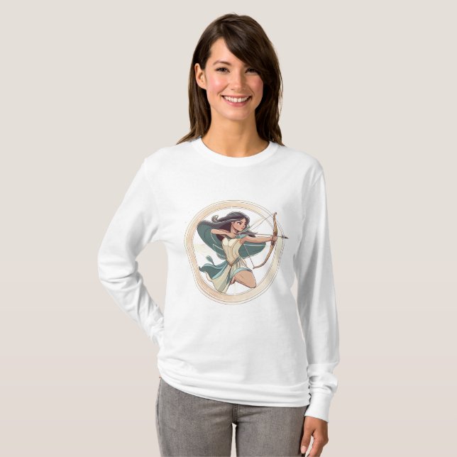 Camiseta Cazadora celestial de Sagitario (Anverso completo)