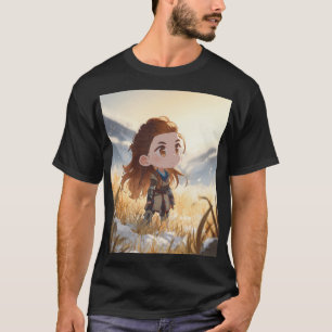 Camiseta Cazadora Chibi Máquina