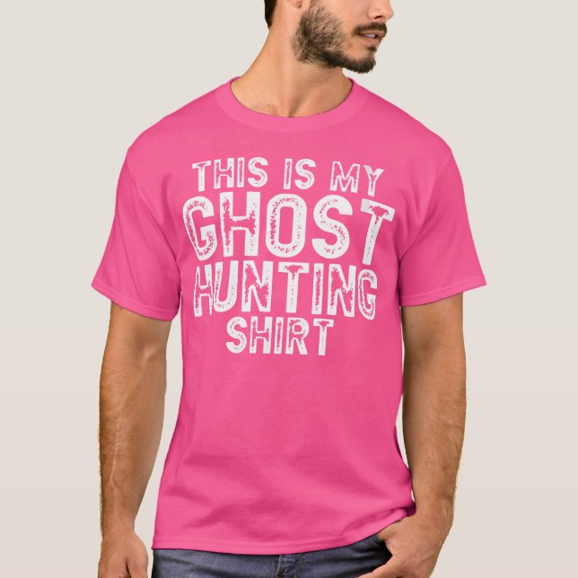 Camiseta Cazadora De Fantasma Graciosa Para Las Mujeres Est (Anverso)