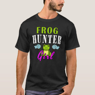 Camiseta Cazadora de ranas niña atrapa ranas anfibio animal