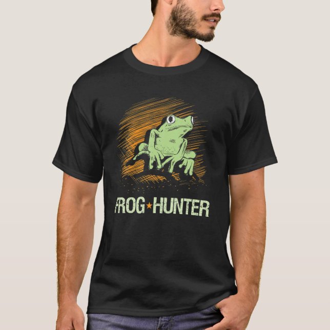 Camiseta Cazadora de ranas Reptiles de estanques de arena Z (Anverso)