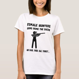 Camiseta Cazadoras traen a casa el tocino