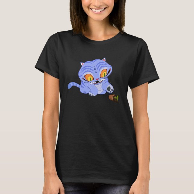 Camiseta Cazadores de demonios Kpop Halloween Derpy jugando (Anverso)