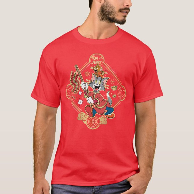 Camiseta Cazadores de luz de Tom y Jerry (Anverso)