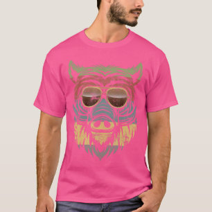 Camiseta Cazadores de retro de cerdo cómicos cazando bosque