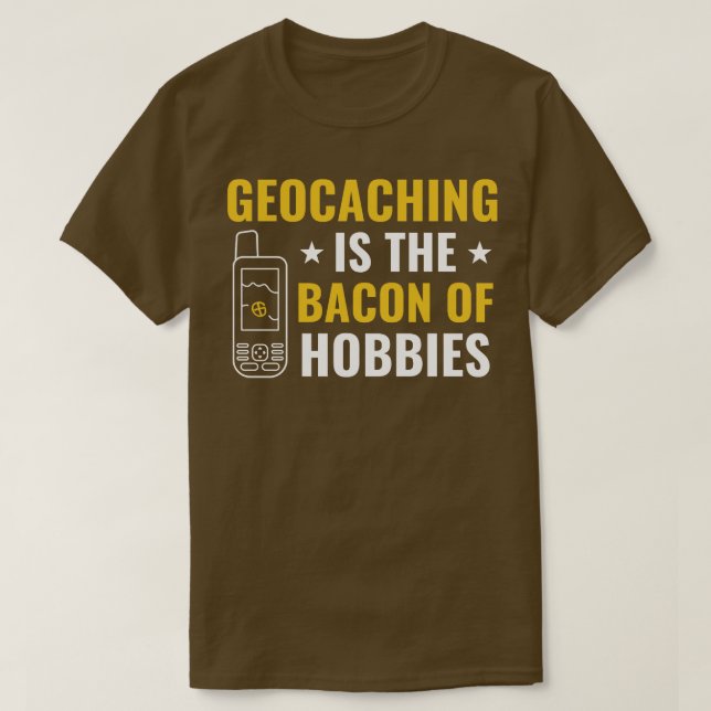 Camiseta Cazadores de tesoros Geocaching es el Bacon de los (Diseño del anverso)