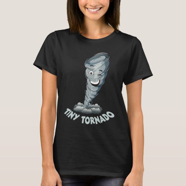 Camiseta Cazadores de Tornados Pequeños de Mamá Tormenta Hu (Anverso)