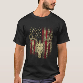 Camiseta Cazadores De Venados Crecen En Bandera Estadounide