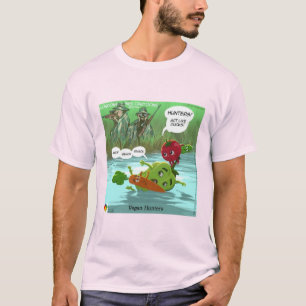 Camiseta Cazadores Divertidos Veganos por LTCartoons