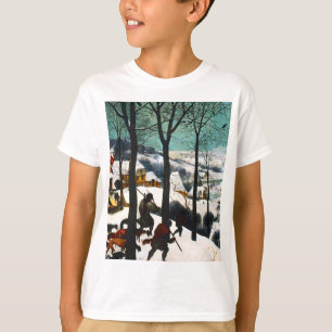 Camiseta Cazadores en el paisaje de la nieve Pieter Bruegel