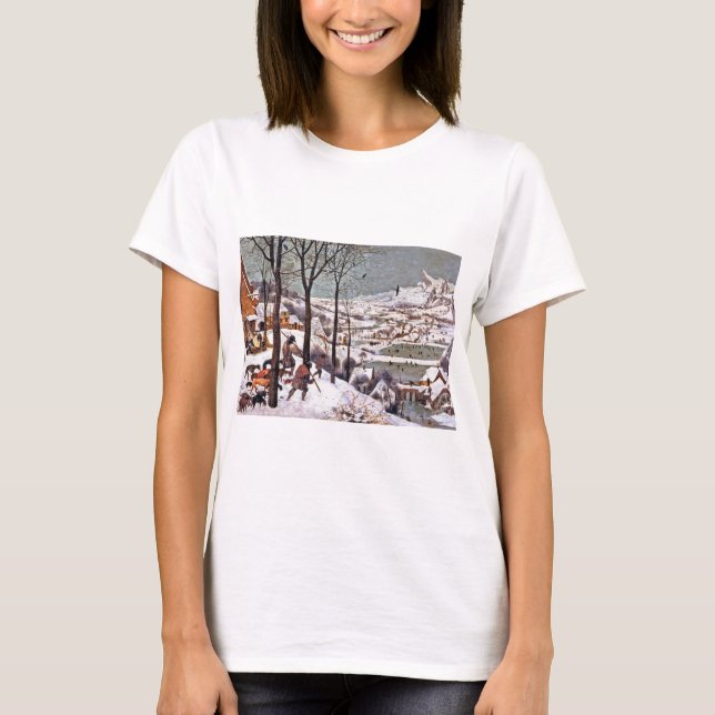 Camiseta Cazadores en la nieve, Pieter Bruegel el anciano (Anverso)