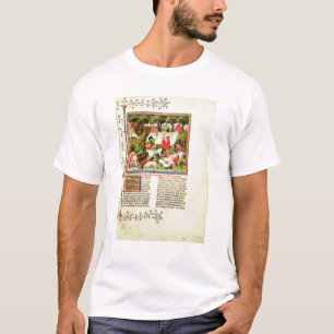 Camiseta Cazadores que festejan antes de la caza del macho