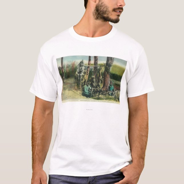 Camiseta Cazadores que muestran el condado de WorkLake del (Anverso)