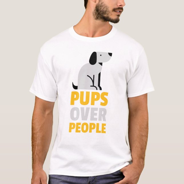 Camiseta 'Cazadores sobre la gente', Día del Perro (Anverso)