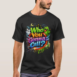 Camiseta Cazafantasmas "A quién llamarás" Diseño Retro