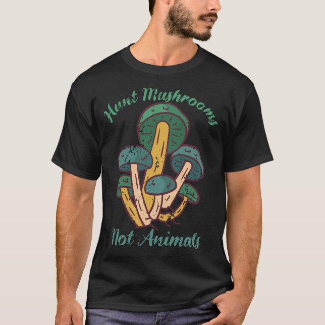Camiseta Cazan champiñones no animales Gracioso animal cham (Anverso)