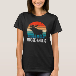 Camiseta Cazando a mujeres aholicas de alce macho de la mou
