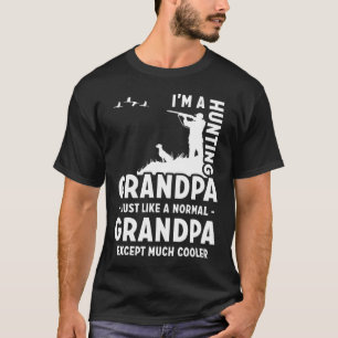 Camiseta Cazando al abuelo Diciendo