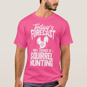 Camiseta Cazando ardillas, divertida cazadora de ardillas