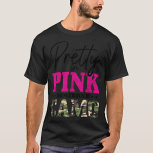 Camiseta Cazando camuflaje Rosa Graciosa Cazadora de ciervo