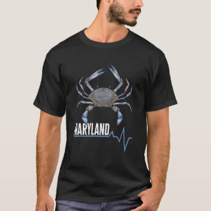 Camiseta Cazando Cangrejos Latido De Maryland Cazador De Ca