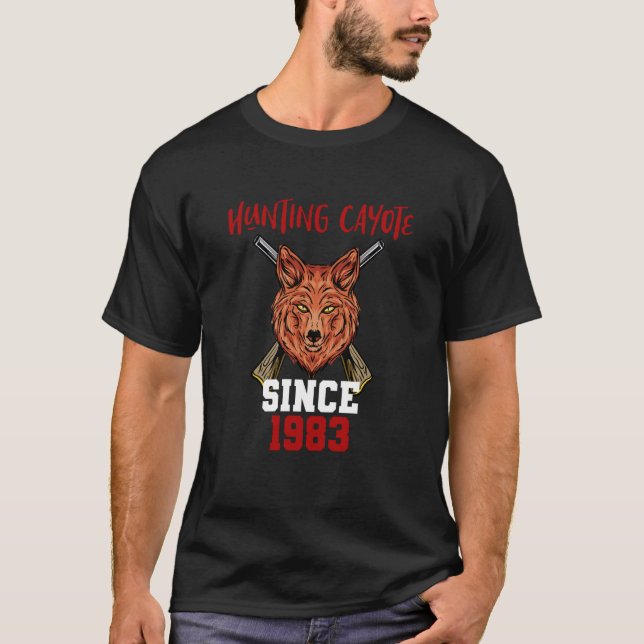 Camiseta Cazando cayote desde 1983 (Anverso)