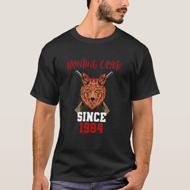 Camiseta Cazando cayote desde 1984 (Anverso)