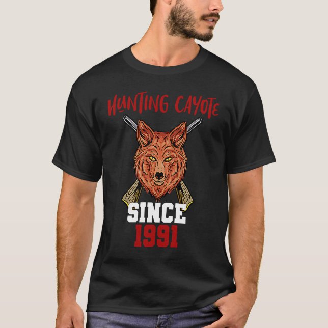 Camiseta Cazando cayote desde 1991 (Anverso)