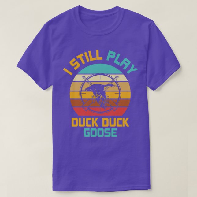 Camiseta Cazando Cita Cita De Pato Cazador Que Todavía Jueg (Diseño del anverso)