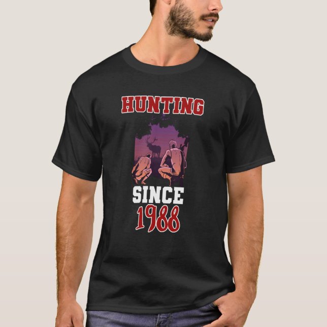 Camiseta Cazando desde 1988 (Anverso)
