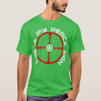 Camiseta Cazando Este Es Mi Signo De Paz