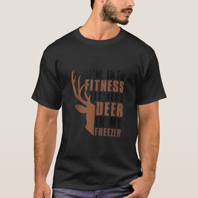 Camiseta Cazando estoy en aptitud cazador de divertidos cie (Anverso)