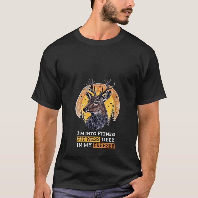Camiseta Cazando estoy en aptitud cazador de divertidos cie (Anverso)