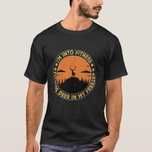 Camiseta Cazando estoy en aptitud cazador de divertidos cie