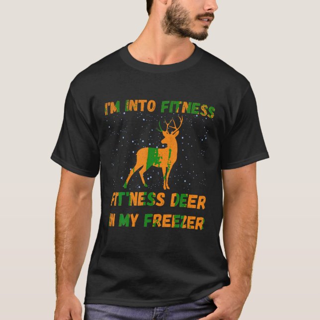 Camiseta Cazando estoy en aptitud para el Ness Deer en mi F (Anverso)