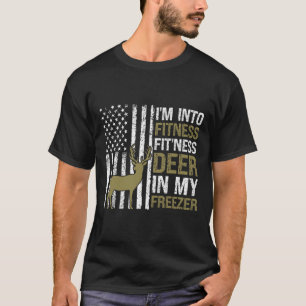 Camiseta Cazando estoy en aptitud para la vida venado en mi
