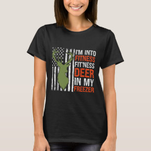 Camiseta Cazando estoy en aptitud para la vida venado en mi