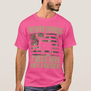 Camiseta Cazando Estoy En El Fitness Fit'Ness Deer En Mi Fr