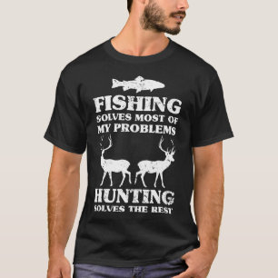 Camiseta Cazando Navidades pescadores Humor Cazador Idea