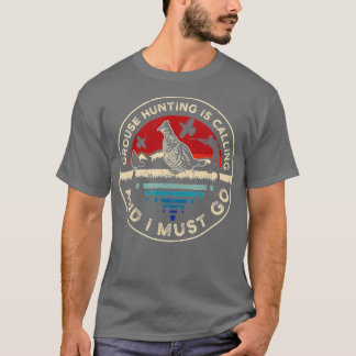 Camiseta Cazando pájaro de Ruffed Grouse - Llamada telefóni