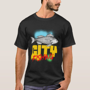 Camiseta Cazando Peces Carretes Perras Divertido Pescar