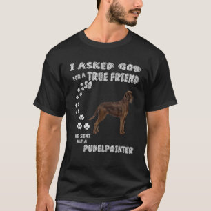 Camiseta Cazando Perro Cita a Mamá Papá Vestido, Pudelpunte