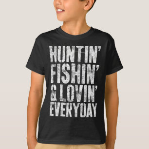 Camiseta Cazando pescadores que aman la pesca todos los día