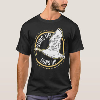 Camiseta Cazando Suns Arriba Pistolas Pato Pato Fly Bird Gi