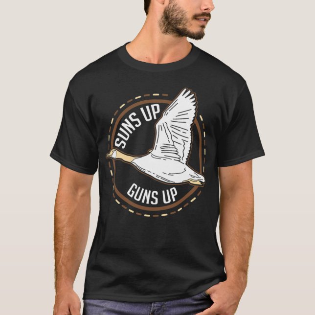 Camiseta Cazando Suns con las armas hacia arriba Pato Pájar (Anverso)