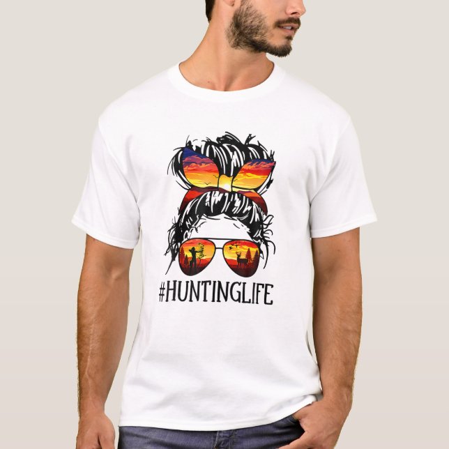 Camiseta Cazando Un Pelo De Vida Y Gafas (Anverso)