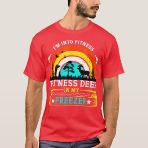 Camiseta Cazando venados en el gimnasio Deer Freezer Funny 